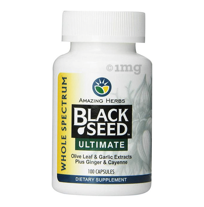 Amazing Herbs Black Seed Ultimate with Garlic, Ginger & Cayenne Capsule