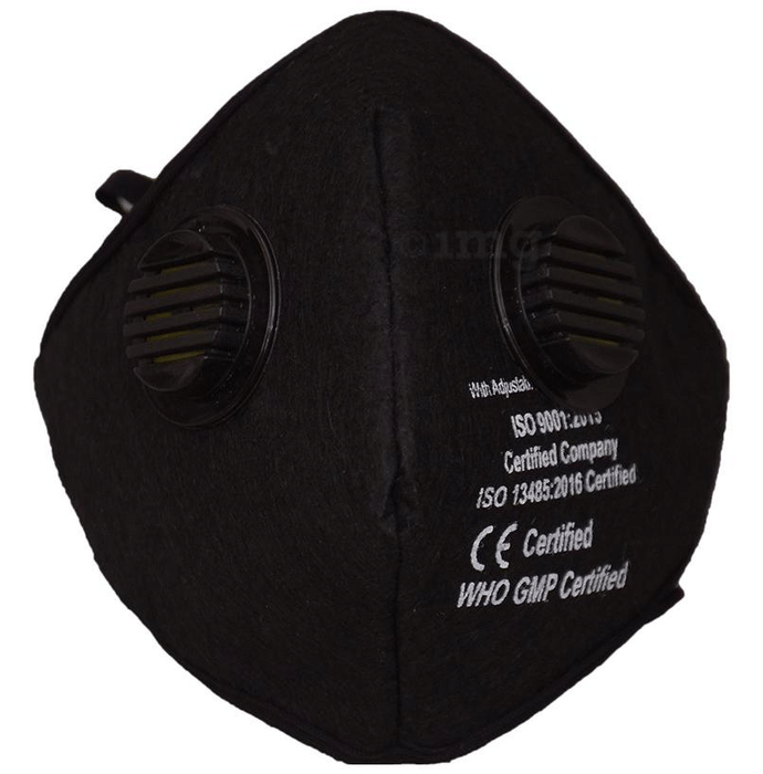 Dee Sons Anti Polluton Felt Mask with Double Valve