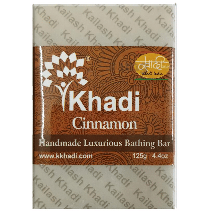 Khadi India Cinnamon Handmade Luxurious Bathing Bar
