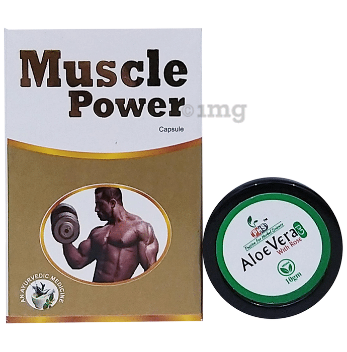 Shri Nath Muscle Power Capsule with Aloe Vera Gel 10gm Free