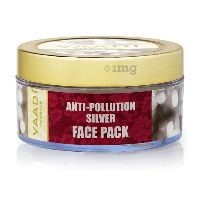 Vaadi Herbals Anti-Pollution Silver Face Pack - Pure Silver Dust & Lavender Oil