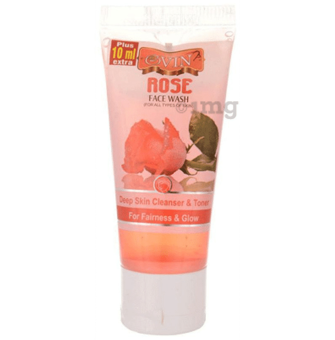 Ovin Gentle Herbal Face Wash for Glow, Radiance, Acnes & Pimples Rose