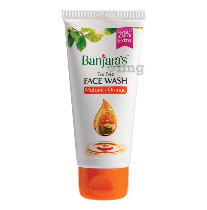 Banjara's Multani Mitti and Orange Tan Free  Face Wash