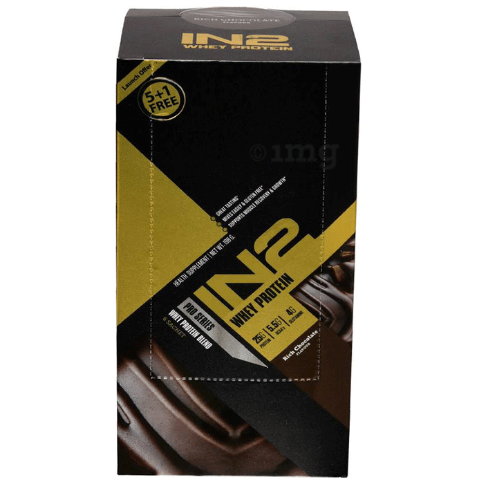 IN2 Whey Protein Sachets (5+1 Free) Rich Chocolate
