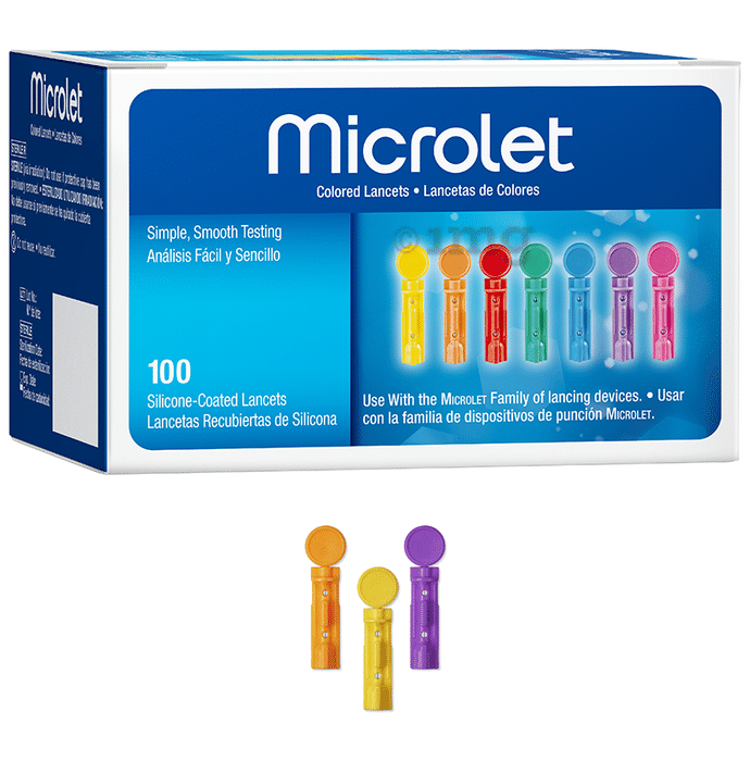 Microlet Colored Lancet (Only Lancets)