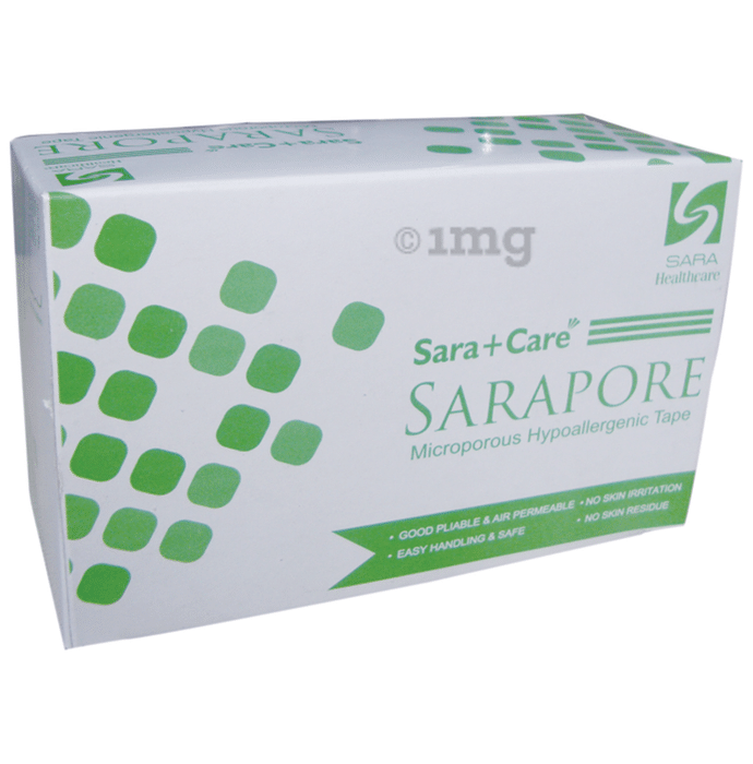 Sara+Care Sarapore Microporus Hypoallergenic Tape (5 Meter) Half inch