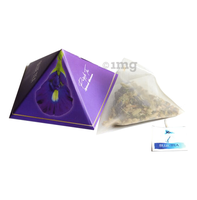 Purple Tea Herbal Tea Gift Box 9 Handcrafted Pyramid Tea Bag