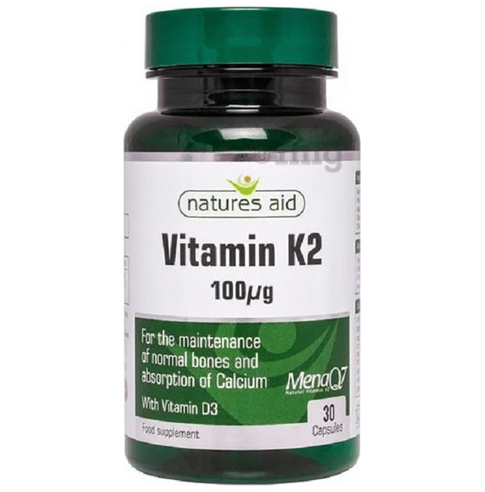 Natures Aid Vitamin K2 100mcg Capsule