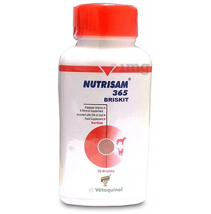 Vetoquinol Nutrisam 365 Briskit Feed Supplement for Pets