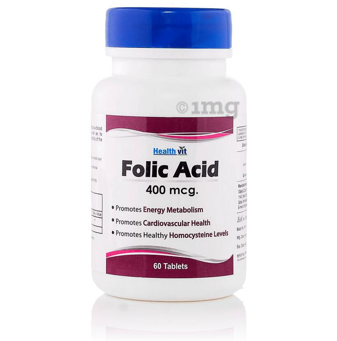 HealthVit Folic Acid 400mcg Tablet
