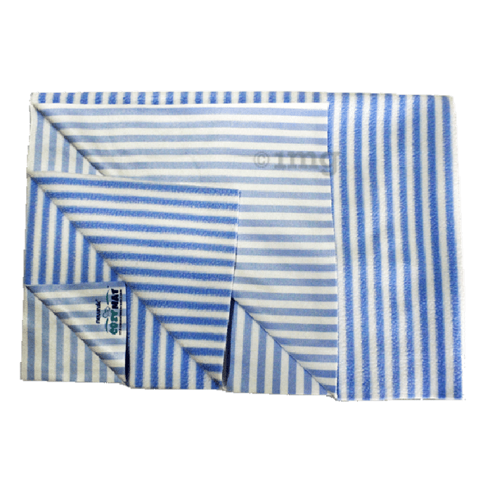 Newnik Cozymat Stripy Soft (Narrow Stripes) (Size: 70cm X 100cm) Medium Blueberry