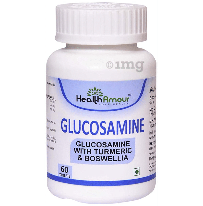 HealthAmour Glucosamine with Turmeric & Boswellia  Tablet