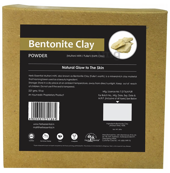 Herb Essential Multani Mitti (Bentonite Clay) Powder