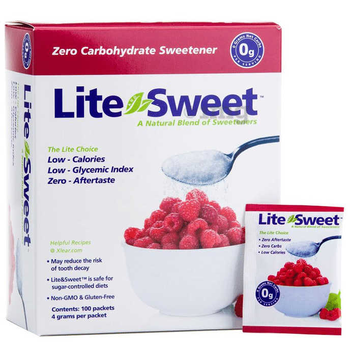 Xlear Lite&Sweet Natural Erythritol Sweetener Sachets (4gm each)