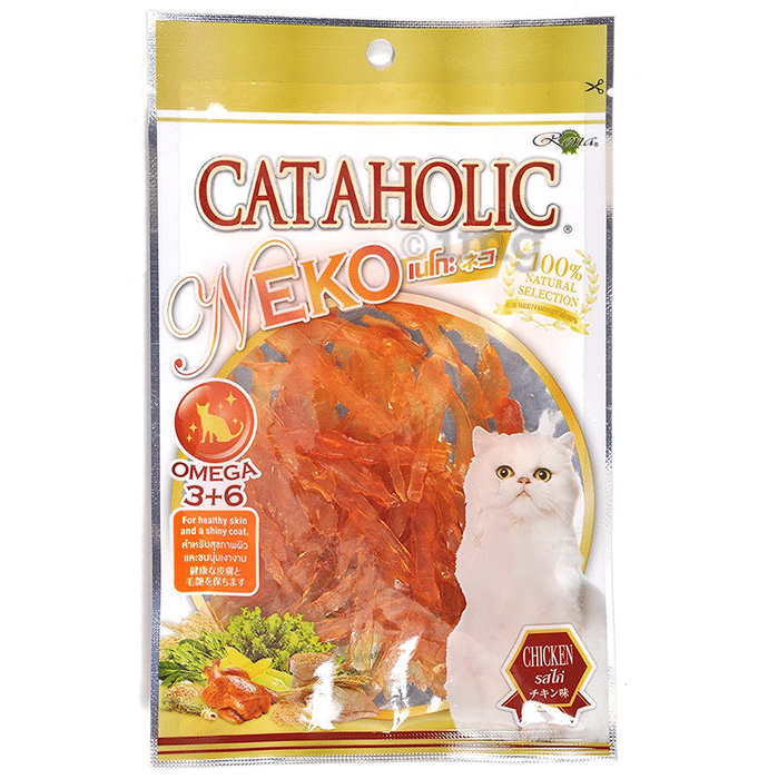 Rena Cataholic Neko Chicken Jerky Sliced Cat Treats