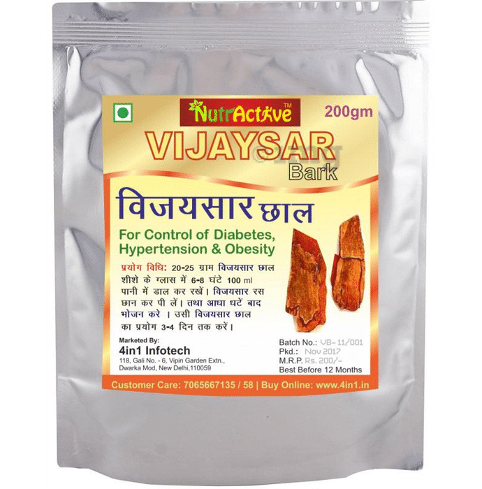 NutrActive Vijaysar Herbal Bark