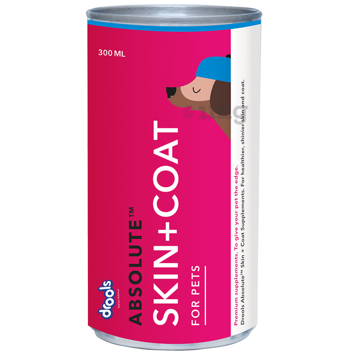 Drools Absolute Skin + Coat Syrup - Dog Supplement