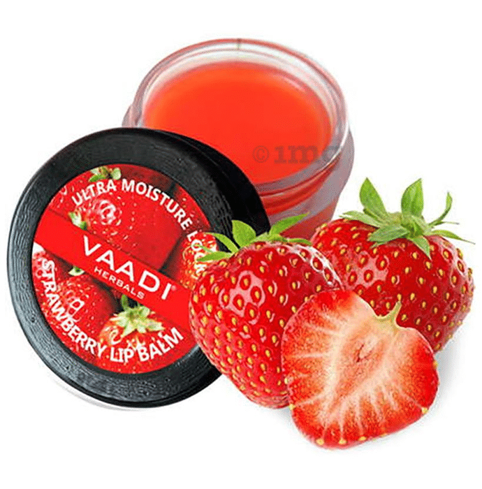 Vaadi Herbals Super Value Pack of 8 Lip Balm Strawberry