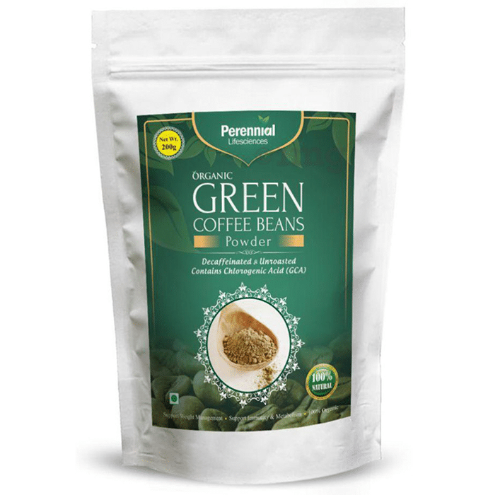 Perennial Lifesciences Organic Green Coffee Beans Powder