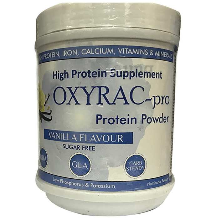 Oxyrac-Pro Protein with Vitamins & Minerals for Muscles & Immunity | Sugar Free | Flavour Vanilla Powder