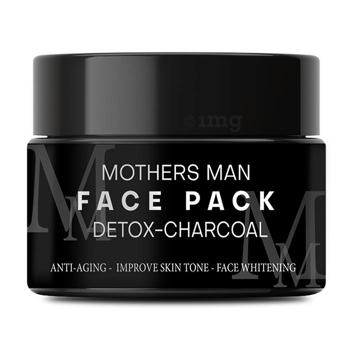 Mothers Man Detox-Charcoal Face Pack