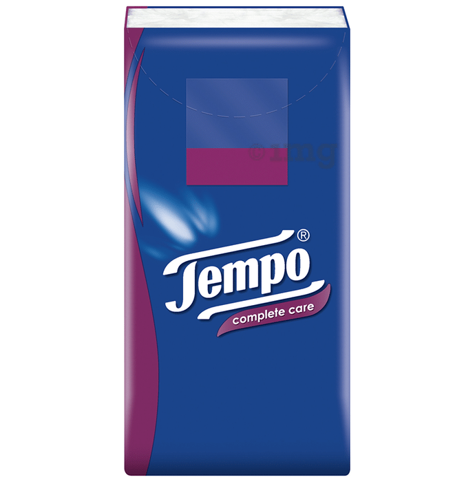 Tempo Handkerchief 4Ply Complete Care: Buy combo pack of 10.0
