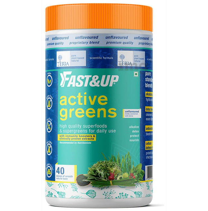 Fast&Up Active Greens with High Quality Superfoods & Supergreens | For Immunity Boost