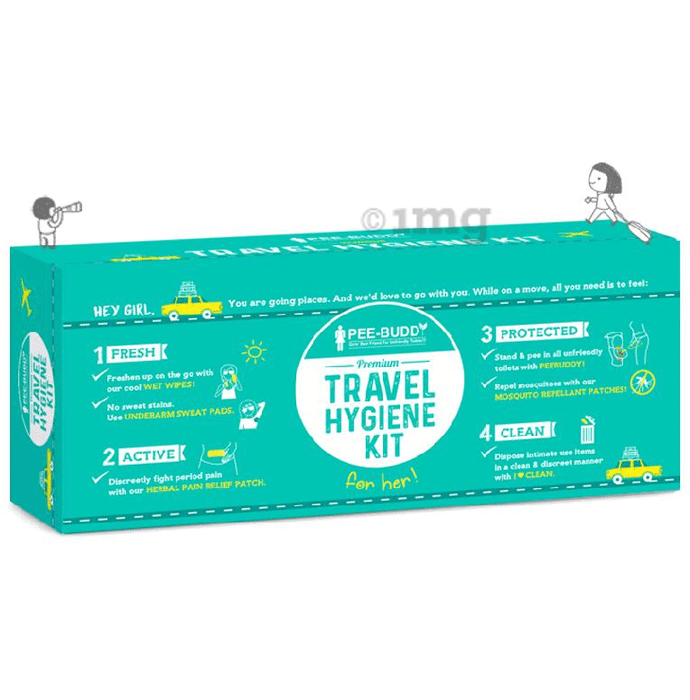 PeeBuddy Premium Travel Hygiene Kit for Her