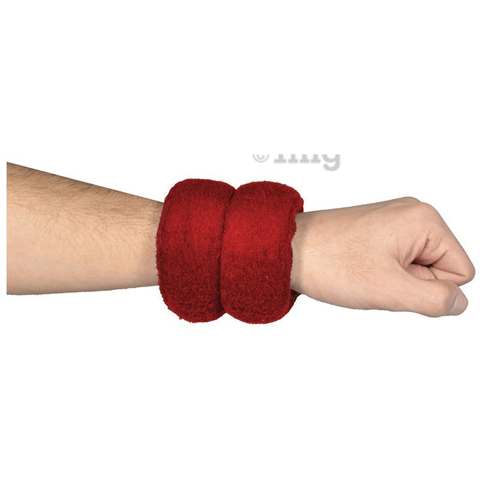 AaraamSek Microwavable Therapeutic Herbal Heating Pad for Wrist Pain Red
