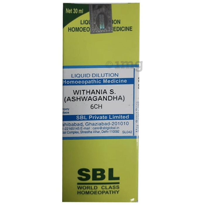 SBL Withania S (Ashwagandha) Dilution 6 CH