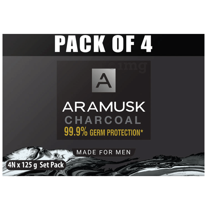 Aramusk Charcoal Soap (125gm Each)