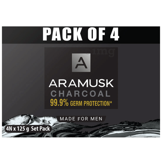 Aramusk Charcoal Soap (125gm Each)