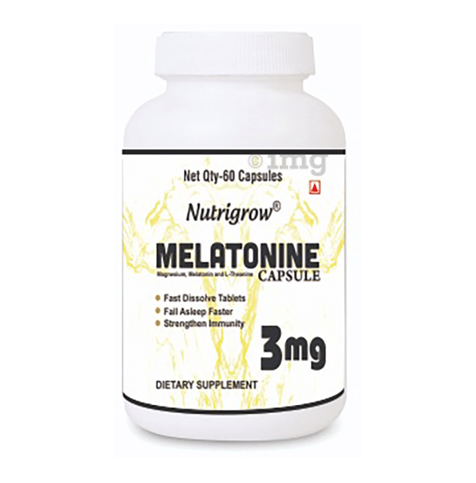 Nutrigrow Melatonine 3mg Capsule