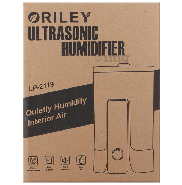 Oriley 2113 Ultrasonic Cool Mist Humidifier With Remote Control and Digital LED Display White