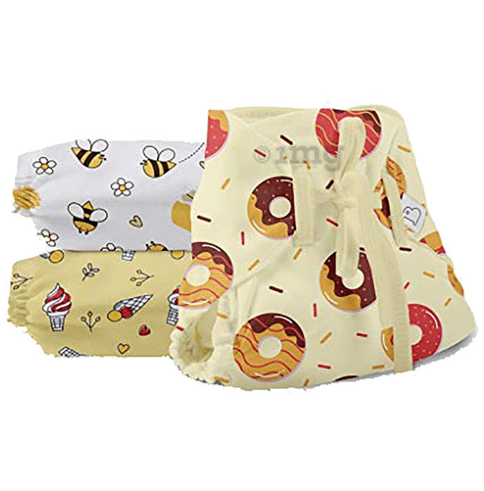 Superbottoms Organic Cotton Padded Dry Feel Langot/Nappy Size 2 Sweet Tooth
