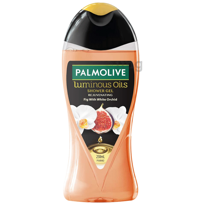 Palmolive Rejuvenating Fig Oil with White Orchid Luminous Oils Shower Gel