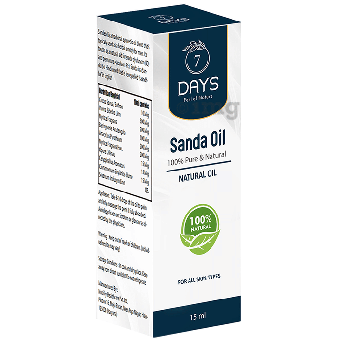 7Days Sanda Oil for Men: Buy bottle of 15.0 ml Oil at best price in ...