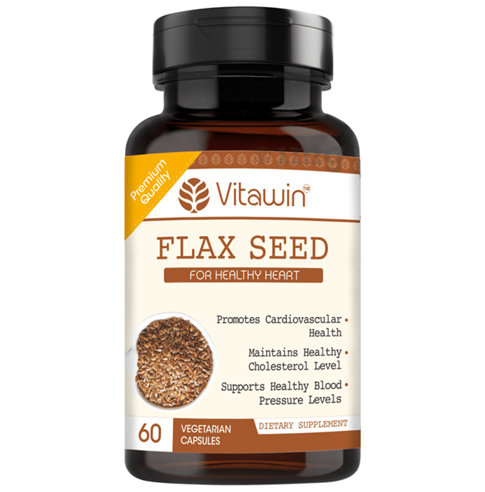 Vitawin Flax Seed 500mg Vegetarian Capsule