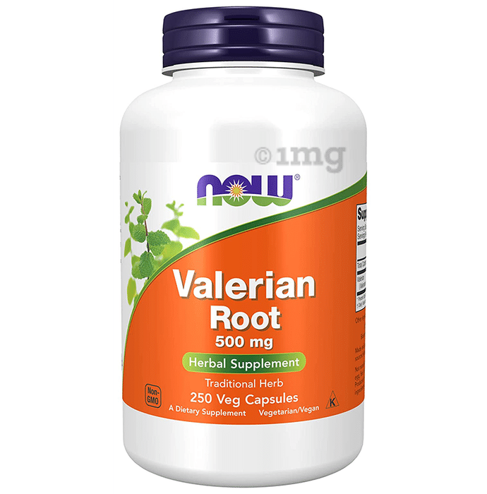 Now Valerian Root 500mg Veg Capsule