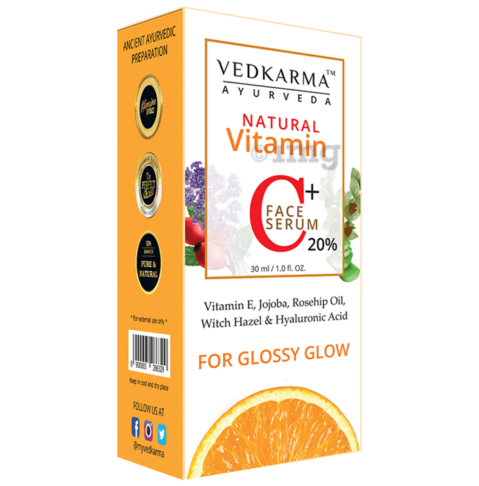 Vedkarma Ayurveda Natural Vitamin C+ Face Serum