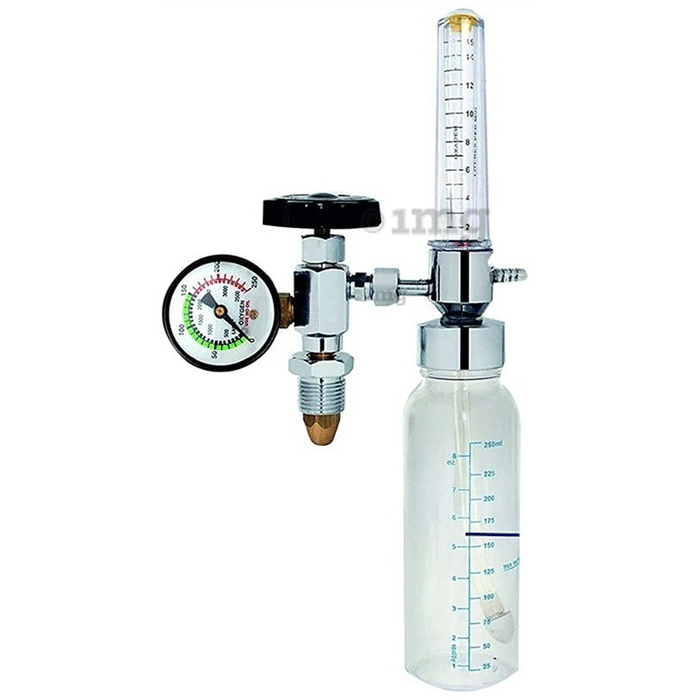 PHS Oxygen Fine Adjustment Valve with Rotameter & Humidifier Bottle
