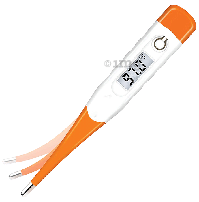 MCP Flexible Tip Waterproof Digital Thermometer Orange