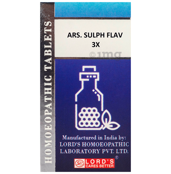 Lord's Ars Sulph Flav Trituration Tablet 3X