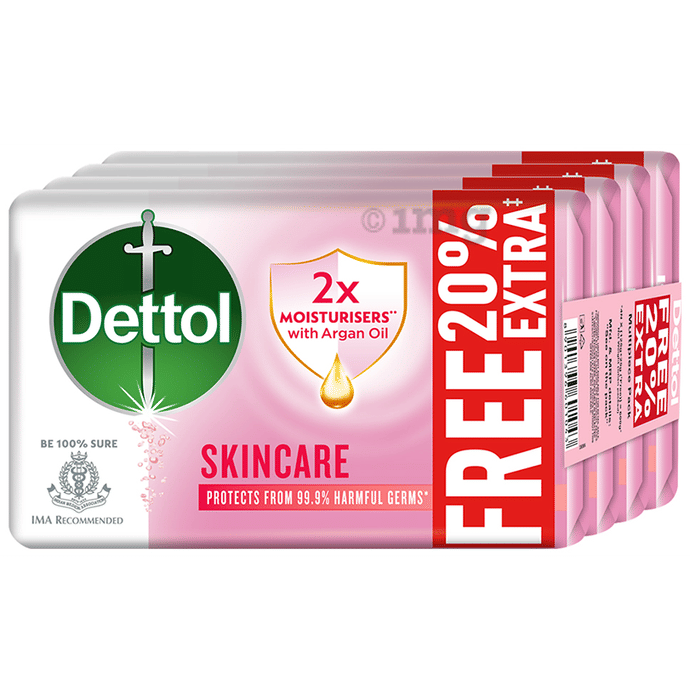 Dettol Skincare Moisturizing Beauty Bathing Soap Bar with 2x