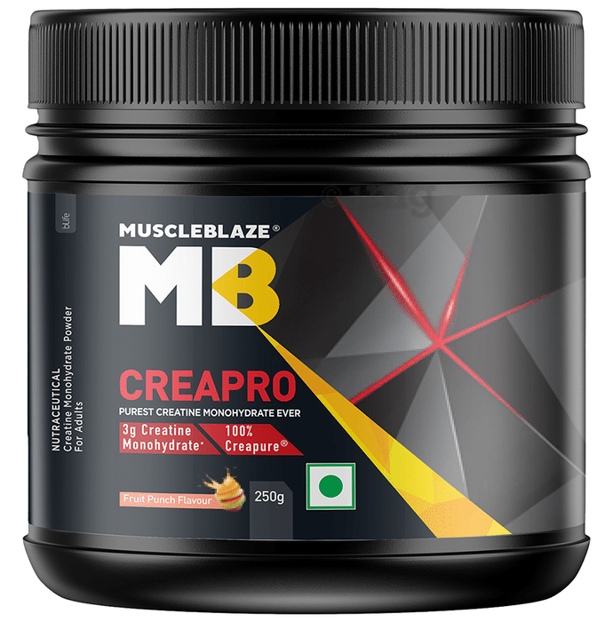 MuscleBlaze Creapro Creatine | With Creapure for Lean Muscles, Energy & Strength | Fruit Punch
