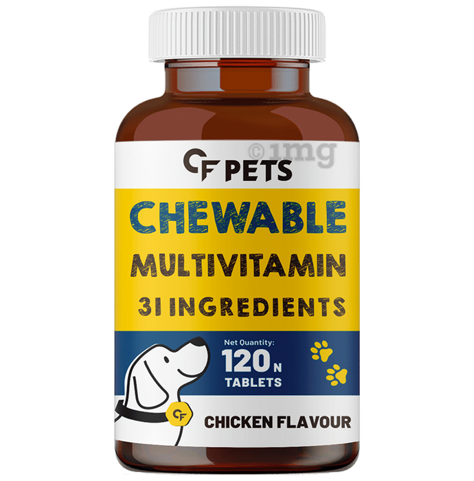 CF Pets Chewable Multivitamin Tablet for Dogs Chicken Flavour