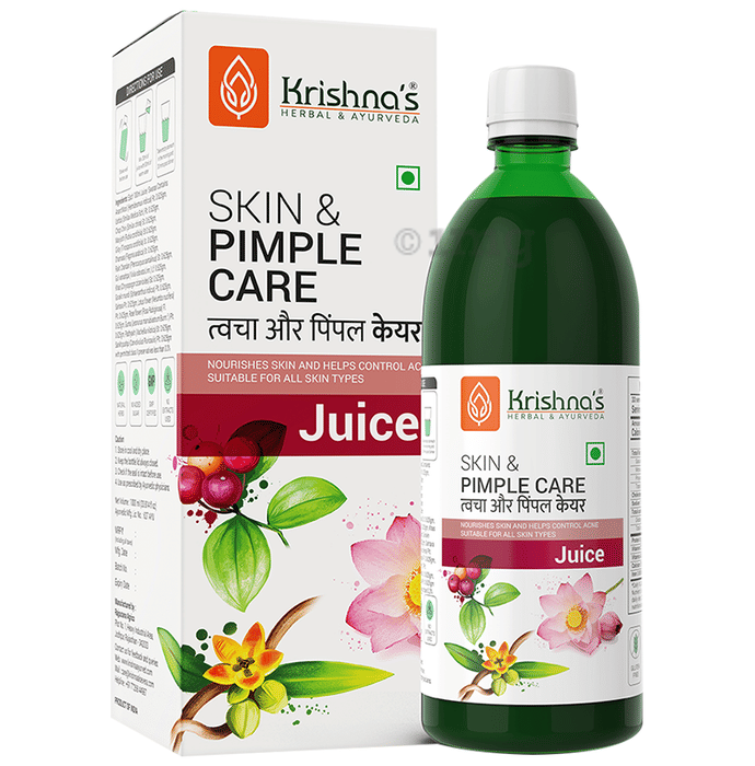 Krishna's Herbal & Ayurveda Skin & Pimple Care Juice Buy bottle of