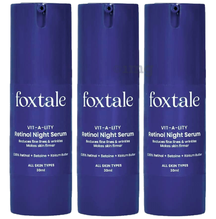 Foxtale Vit-A-Lity Retinol Night Serum (30ml Each)