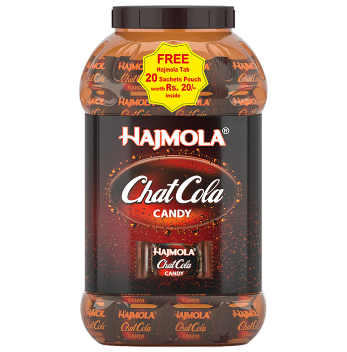 Dabur Hajmola Chatcola Candy with 20 Dabur Hajmola Regular Tablet Sachet Inside Free