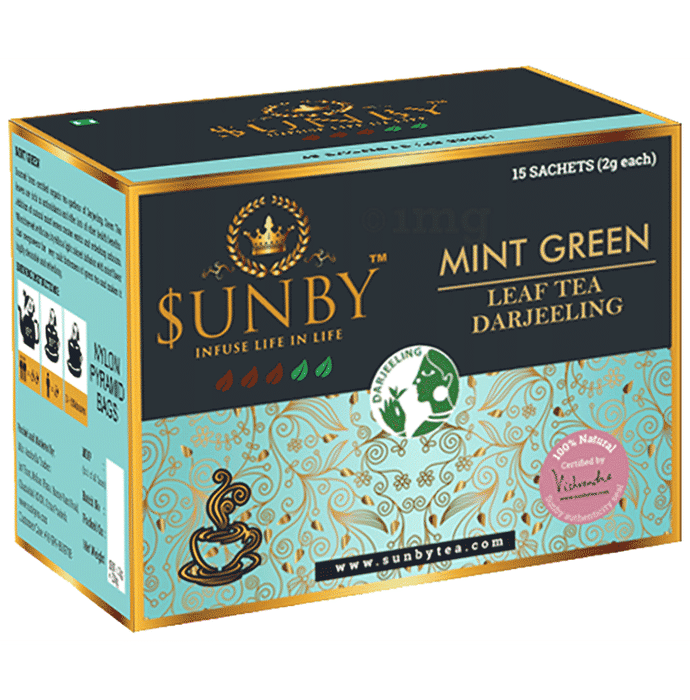 Sunby Darjelling Mint Green Leaf(2gm Each) Tea Bag